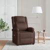 Massage Chair Brown Faux Leather