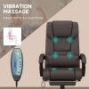 High Back Vibration Massage Office Chair with 6 Points, Hight Adjustable Computer Desk Chair