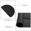 3â€²x 4.5â€²x 1/2" Beauty Salon Semicircle Anti-fatigue Salon Mat (Round Outside And Round Inside) Black