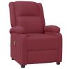 Massage Chair Wine Red Faux Leather