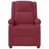 Massage Chair Wine Red Faux Leather