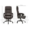 High Back Vibration Massage Office Chair with 6 Points, Hight Adjustable Computer Desk Chair