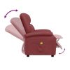 Massage Chair Wine Red Faux Leather