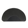 3â€²x 4.5â€²x 1/2" Beauty Salon Semicircle Anti-fatigue Salon Mat (Round Outside And Round Inside) Black