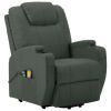 Stand up Massage Chair Anthracite Faux Leather