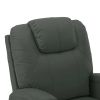 Stand up Massage Chair Anthracite Faux Leather