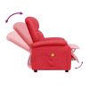 Massage Chair Red Faux Leather