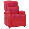 Massage Chair Red Faux Leather