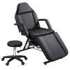 Massage Salon Tattoo Chair with Two Trays Esthetician Bed with Hydraulic Stool;  Multi-Purpose 3-Section Facial Bed Table;  Adjustable Beauty Barber S