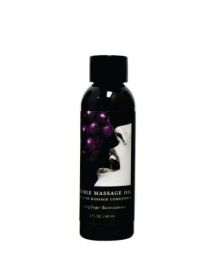 Earthly Body Edible Massage Oil Grape 2oz (SKU: EBMSE207)