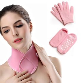 Moisturize Soften Repair Cracked Skin Gel Spa Collagen Gloves/Socks Foot Care Tools (Type: Gloves+Socks)