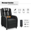 Massage Racing Gaming Single Recliner Chair