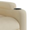 Stand up Massage Recliner Chair Cream Fabric