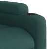 Electric Stand up Massage Recliner Chair Dark Green Fabric