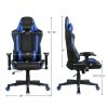 Massage Gaming Chair with Lumbar Support and Headrest