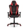 Massage Gaming Chair with Lumbar Support and Headrest