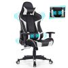 Reclining Swivel Massage Gaming Chair with Lumbar Support