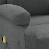 Massage Chair Dark Gray Fabric