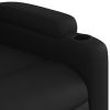 Stand up Massage Recliner Chair Black Faux Leather