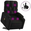 Stand up Massage Recliner Chair Black Faux Leather