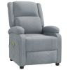 Massage Chair Light Gray Fabric