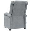 Massage Chair Light Gray Fabric