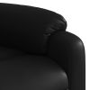 Electric Stand up Massage Recliner Chair Black Faux Leather