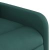 Stand up Massage Recliner Chair Dark Green Fabric