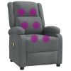 Massage Chair Dark Gray Fabric