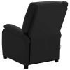 Massage Chair Black Faux Leather