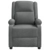 Massage Chair Dark Gray Fabric