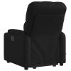 Stand up Massage Recliner Chair Black Faux Leather