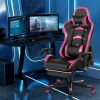 Massage Gaming Chair with Footrest