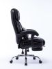 High Back Massage Reclining Office Chair with Footrest - Executive Computer Home Desk Massaging Lumbar Cushion , Adjustable Angle , Breathable Thick P