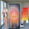 Portable Plus Type Full Size Steam Sauna tent. Spa, Detox ,Therapy and Relaxation at home.Larger Space,Stainless Steel Pipes Connector Easy to Install