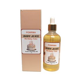 Body Juice Oil Vanilla, Body Juice Oil Cake, Body Juice Oil Peach Perfect, Body Juice Oil 120ml Hand Crafted Body Oil For WomenHydrating And Moisturiz (Option: Birthday cake)